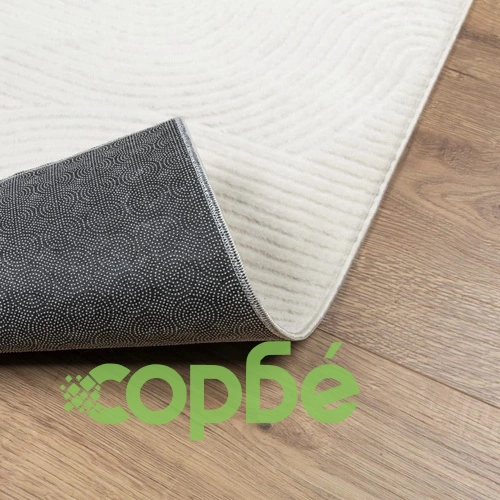 Килим IZA с къс косъм, скандинавски вид, кремав, 240x340 см ➤ топ цена ➤ sorbe.bg