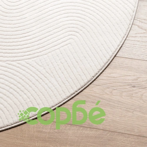 Килим IZA с къс косъм, скандинавски вид, кремав,  200 см ➤ топ цена ➤ sorbe.bg