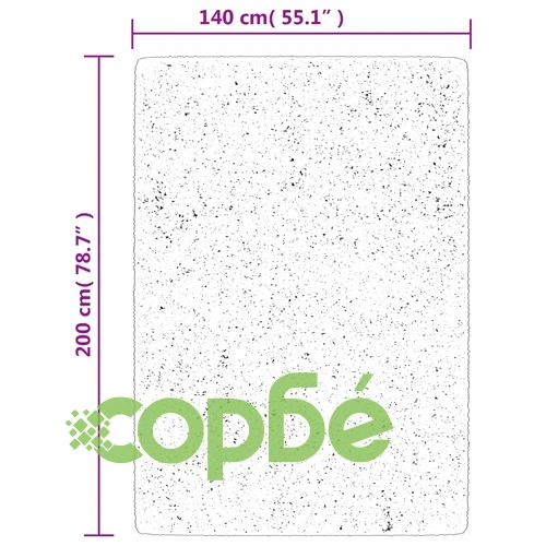 Килим IZA с къс косъм, скандинавски вид, сив, 140x200 см ➤ топ цена ➤ sorbe.bg