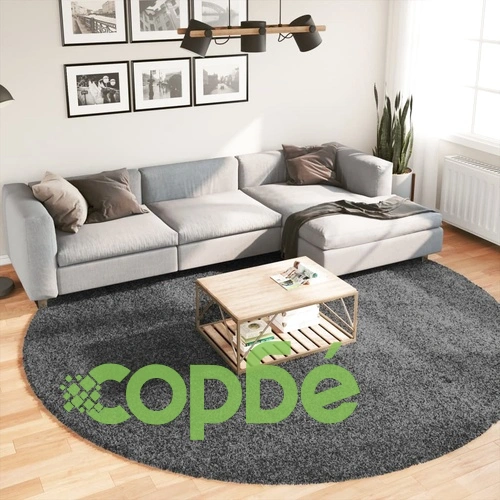 Килим OVIEDO с къс косъм, антрацит,  280 см ➤ топ цена ➤ sorbe.bg