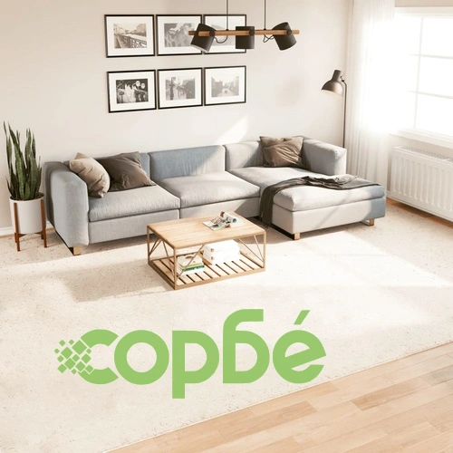 Килим OVIEDO с къс косъм, бежов, 300x400 см ➤ топ цена ➤ sorbe.bg
