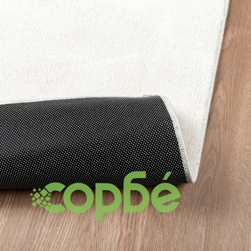 Килим OVIEDO с къс косъм, кремав, 200x200 см ➤ топ цена ➤ sorbe.bg