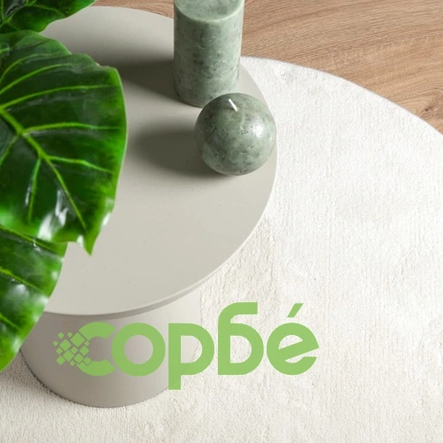 Килим OVIEDO с къс косъм, кремав,  240 см ➤ топ цена ➤ sorbe.bg