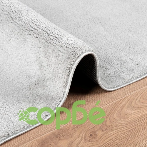 Килим OVIEDO с къс косъм, сив, 240x240 см ➤ топ цена ➤ sorbe.bg
