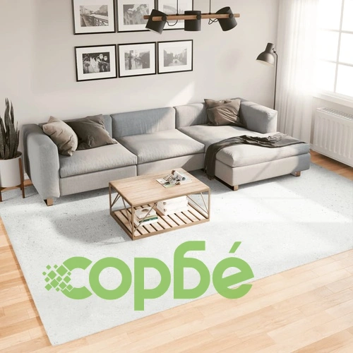 Килим OVIEDO с къс косъм, сив, 240x340 см ➤ топ цена ➤ sorbe.bg
