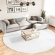 Килим OVIEDO с къс косъм, сив,  280 см