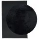 Килим OVIEDO с къс косъм, черен, 160x230 см