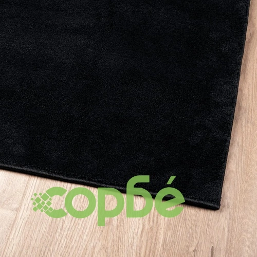 Килим OVIEDO с къс косъм, черен, 160x230 см ➤ топ цена ➤ sorbe.bg