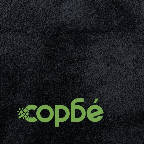 Килим OVIEDO с къс косъм, черен,  240 см ➤ топ цена ➤ sorbe.bg