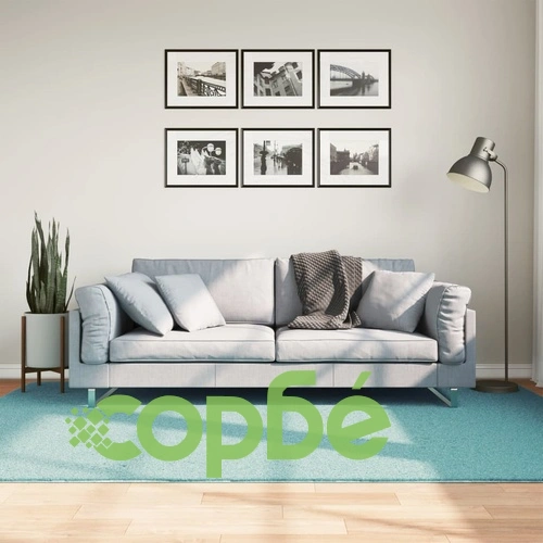 Килим OVIEDO с къс косъм, зелен, 160x230 см ➤ топ цена ➤ sorbe.bg