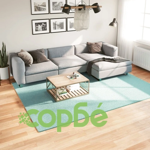 Килим OVIEDO с къс косъм, зелен, 200x280 см ➤ топ цена ➤ sorbe.bg