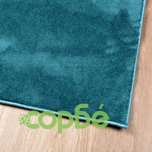 Килим OVIEDO с къс косъм, тюркоаз, 160x230 см ➤ топ цена ➤ sorbe.bg