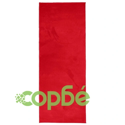 Килим OVIEDO с къс косъм, червен, 80x200 см ➤ топ цена ➤ sorbe.bg