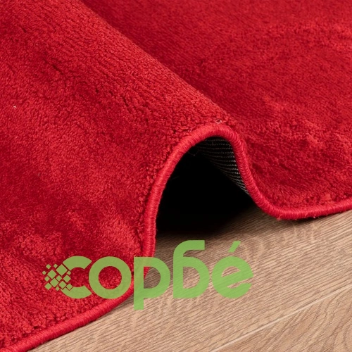 Килим OVIEDO с къс косъм, червен, 160x230 см ➤ топ цена ➤ sorbe.bg