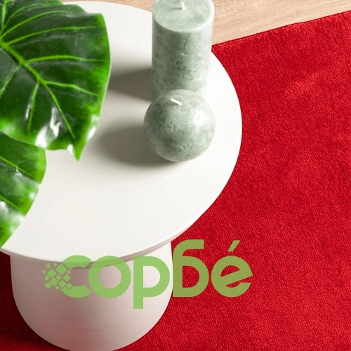 Килим OVIEDO с къс косъм, червен, 160x230 см ➤ топ цена ➤ sorbe.bg