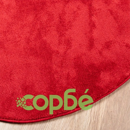 Килим OVIEDO с къс косъм, червен,  200 см ➤ топ цена ➤ sorbe.bg