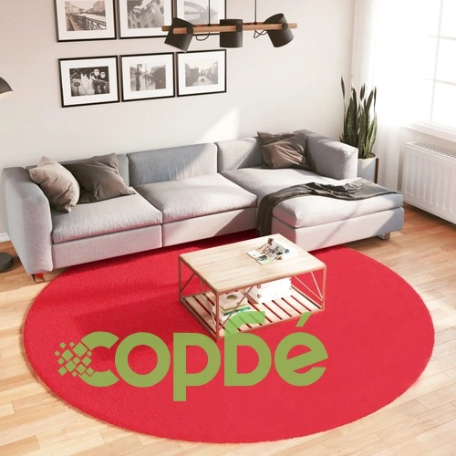Килим OVIEDO с къс косъм, червен,  240 см ➤ топ цена ➤ sorbe.bg