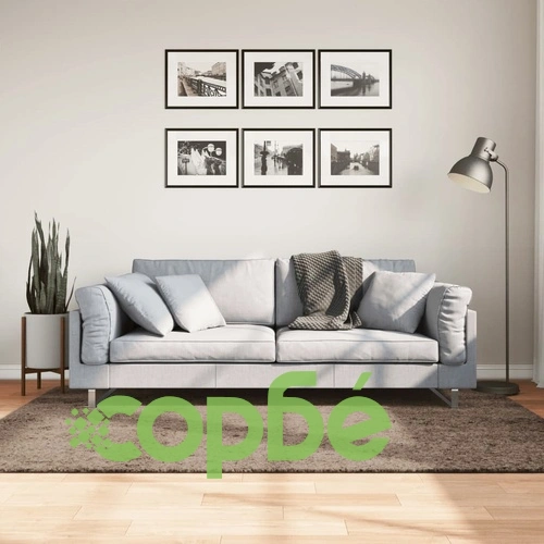 Килим ISTAN с дълъг косъм, лъскава визия, сив, 140x200 см ➤ топ цена ➤ sorbe.bg