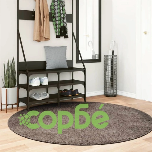 Килим ISTAN с дълъг косъм, лъскава визия, сив,  160 см ➤ топ цена ➤ sorbe.bg
