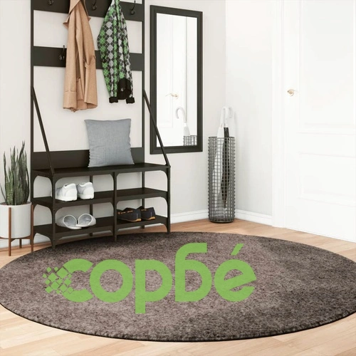 Килим ISTAN с дълъг косъм, лъскава визия, сив,  200 см ➤ топ цена ➤ sorbe.bg