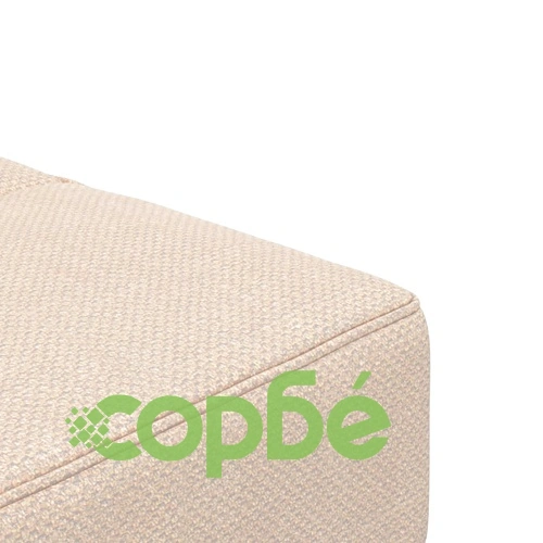 2-местно разтегателно канапе с две възглавници кремаво текстил ➤ топ цена ➤ sorbe.bg