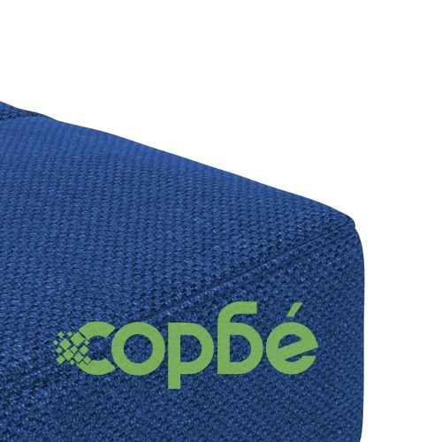 2-местно разтегателно канапе с две възглавници, синьо, текстил ➤ топ цена ➤ sorbe.bg