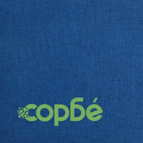 2-местно разтегателно канапе с две възглавници, синьо, текстил ➤ топ цена ➤ sorbe.bg