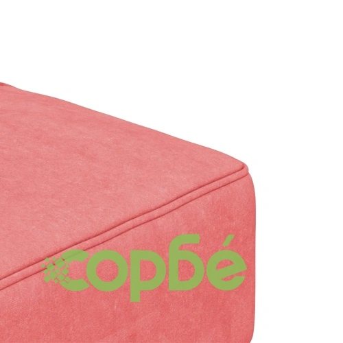 2-местно разтегателно канапе с две възглавници, розово, кадифе ➤ топ цена ➤ sorbe.bg