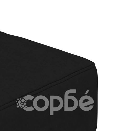 2-местно разтегателно канапе с две възглавници, черно, кадифе ➤ топ цена ➤ sorbe.bg