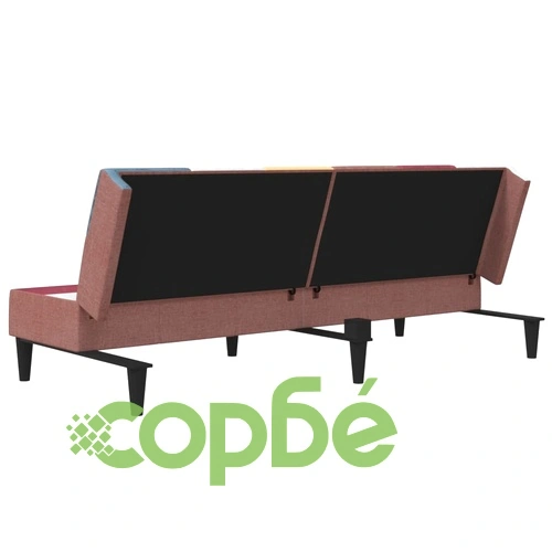 2-местно разтегателно канапе, текстил ➤ топ цена ➤ sorbe.bg
