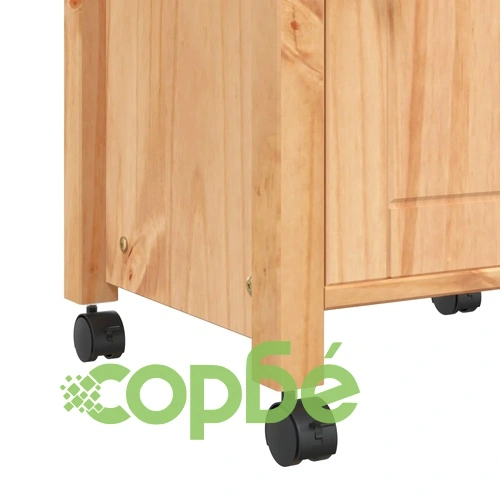 Кухненска количка MONZA 48x40x90 см борово дърво масив ➤ топ цена ➤ sorbe.bg