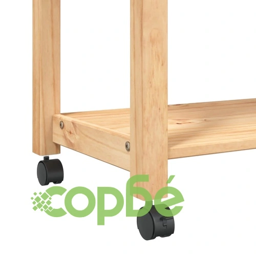 Кухненска количка MONZA 60x40x90 см борово дърво масив ➤ топ цена ➤ sorbe.bg