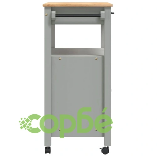 Кухненска количка MONZA 84x40x90 см борово дърво масив ➤ топ цена ➤ sorbe.bg