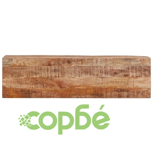 Конзолна маса, 110x30x75 cм, мангово грубо дърво масив и желязо ➤ топ цена ➤ sorbe.bg