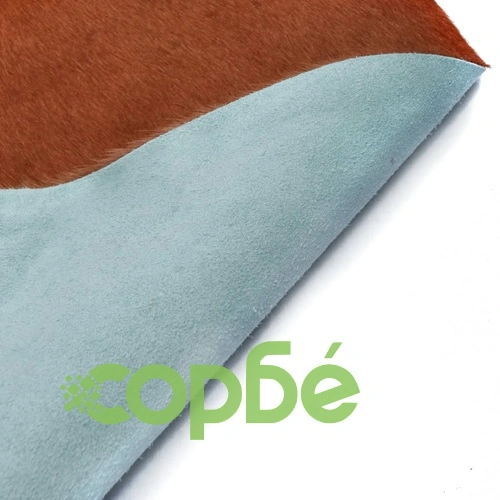 Килим, естествена телешка кожа, кафяво и бяло, 180x220 см ➤ топ цена ➤ sorbe.bg