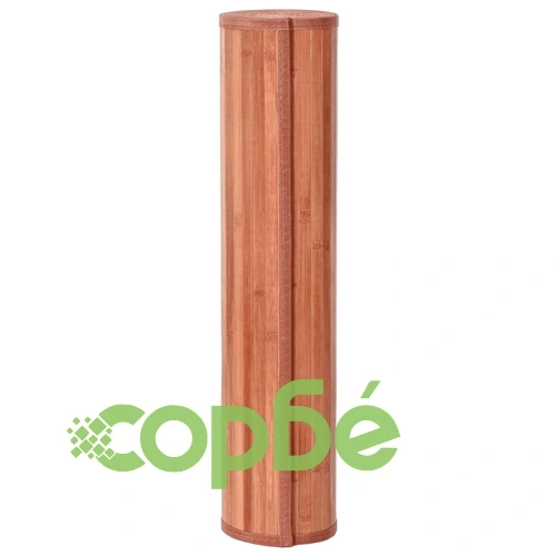 Килим, правоъгълен, кафяв, 70x1000 см, бамбук ➤ топ цена ➤ sorbe.bg