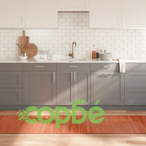 Килим, правоъгълен, кафяв, 70x1000 см, бамбук ➤ топ цена ➤ sorbe.bg