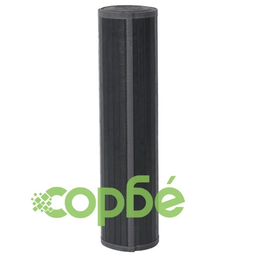 Килим, правоъгълен, сив, 70x1000 см, бамбук ➤ топ цена ➤ sorbe.bg