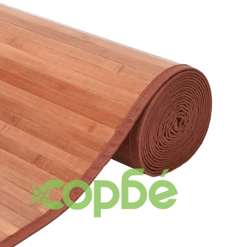 Килим, правоъгълен, натурален, 80x1000 см, бамбук ➤ топ цена ➤ sorbe.bg