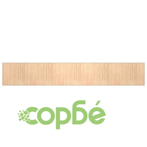 Килим, правоъгълен, светъл натурален, 80x1000 см, бамбук ➤ топ цена ➤ sorbe.bg