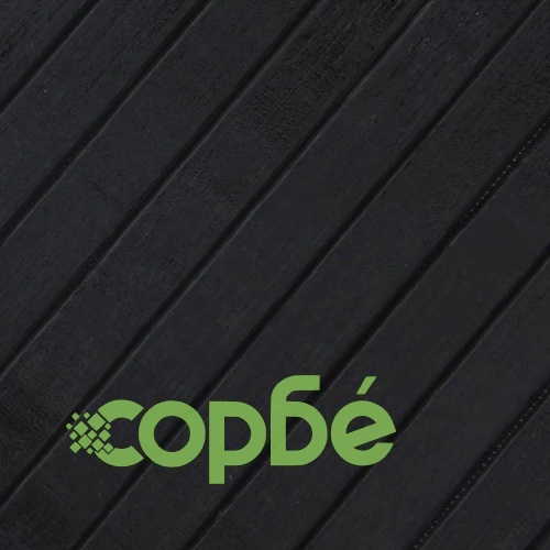 Килим, правоъгълен, черен, 100x1000 см, бамбук ➤ топ цена ➤ sorbe.bg