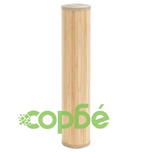 Килим, правоъгълен, светъл натурален, 100x1000 см, бамбук ➤ топ цена ➤ sorbe.bg