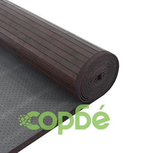 Килим, правоъгълен, тъмнокафяв, 100x1000 см, бамбук ➤ топ цена ➤ sorbe.bg