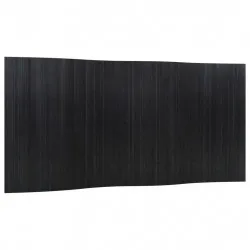 Преграда за стая, черен, 165x400 см, бамбук