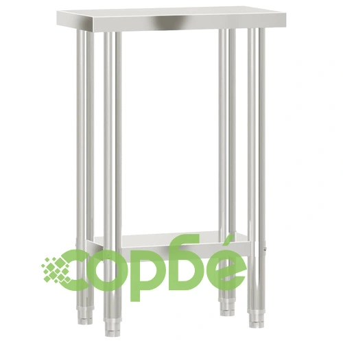 Кухненска работна маса, 55x30x85 см, неръждаема стомана ➤ топ цена ➤ sorbe.bg