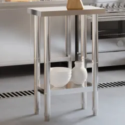 Кухненска работна маса, 55x55x85 см, неръждаема стомана