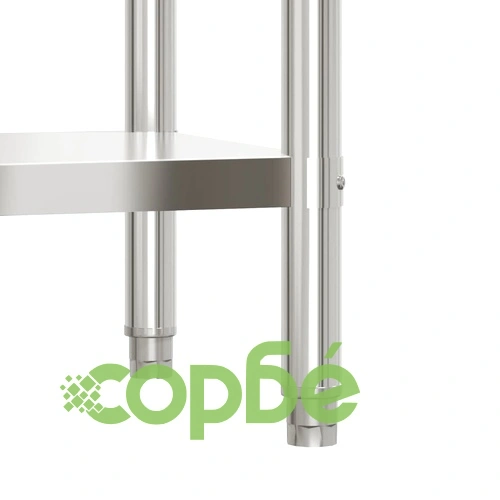 Кухненска работна маса, 110x55x85 см, неръждаема стомана ➤ топ цена ➤ sorbe.bg