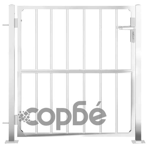 Градинска порта 100x95 см, неръждаема стомана ➤ топ цена ➤ sorbe.bg