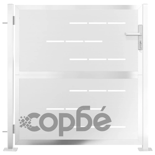 Градинска порта 100x100 см неръждаема стомана ➤ топ цена ➤ sorbe.bg