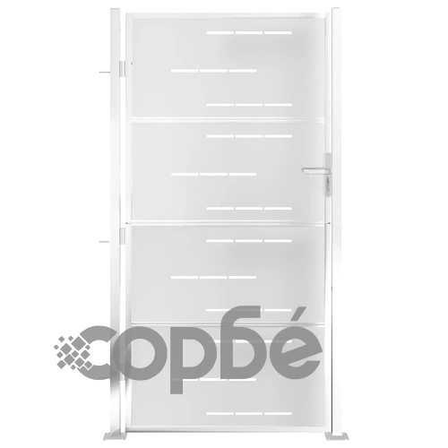 Градинска порта 100x200 см неръждаема стомана ➤ топ цена ➤ sorbe.bg